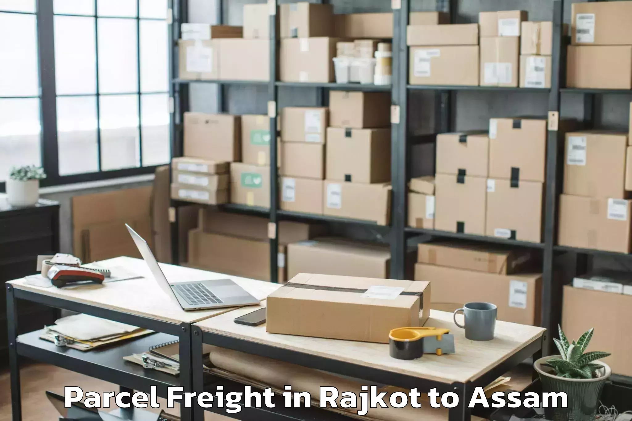 Comprehensive Rajkot to Dhekiajuli Parcel Freight